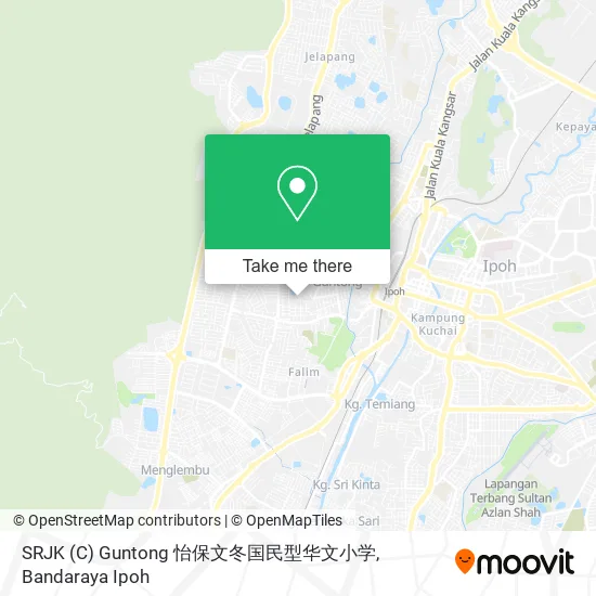 Peta SRJK (C) Guntong 怡保文冬国民型华文小学