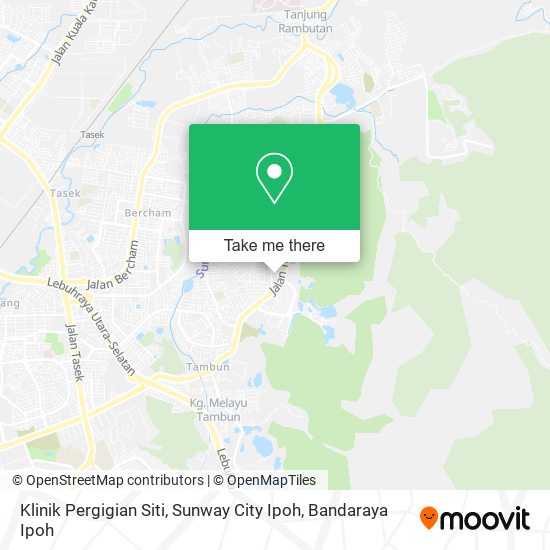 Klinik Pergigian Siti, Sunway City Ipoh map