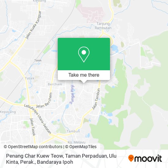 Peta Penang Char Kuew Teow, Taman Perpaduan, Ulu Kinta, Perak.