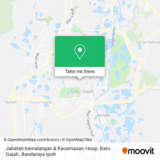 Jabatan Kemalangan & Kecemasan, Hosp. Batu Gajah. map