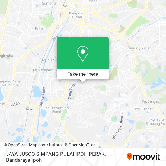 JAYA JUSCO SIMPANG PULAI IPOH PERAK map
