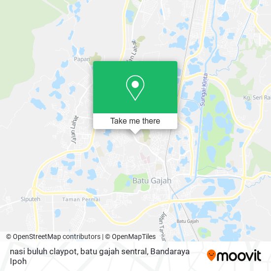 Peta nasi buluh claypot, batu gajah sentral