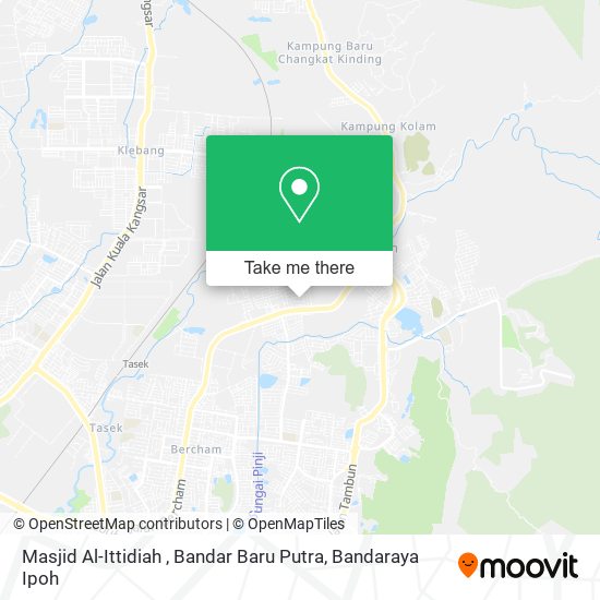 Masjid Al-Ittidiah , Bandar Baru Putra map