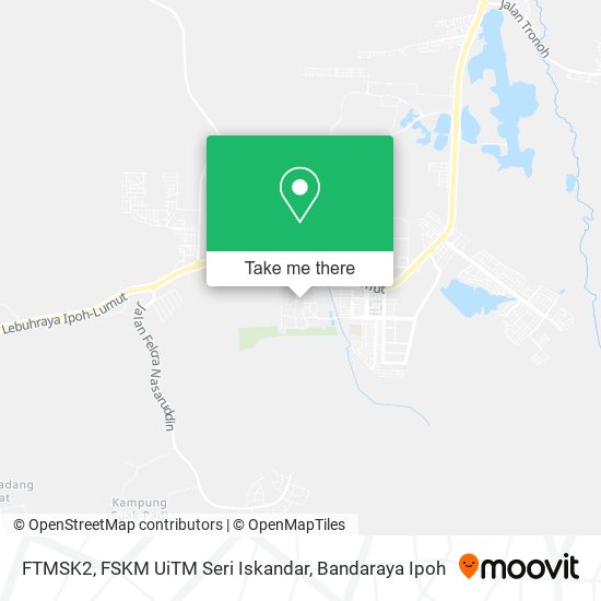FTMSK2, FSKM UiTM Seri Iskandar map
