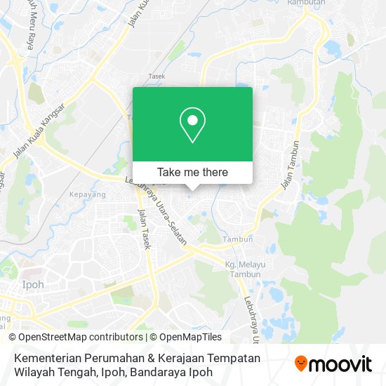 Kementerian Perumahan & Kerajaan Tempatan Wilayah Tengah, Ipoh map