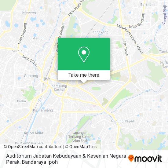 Peta Auditorium Jabatan Kebudayaan & Kesenian Negara Perak