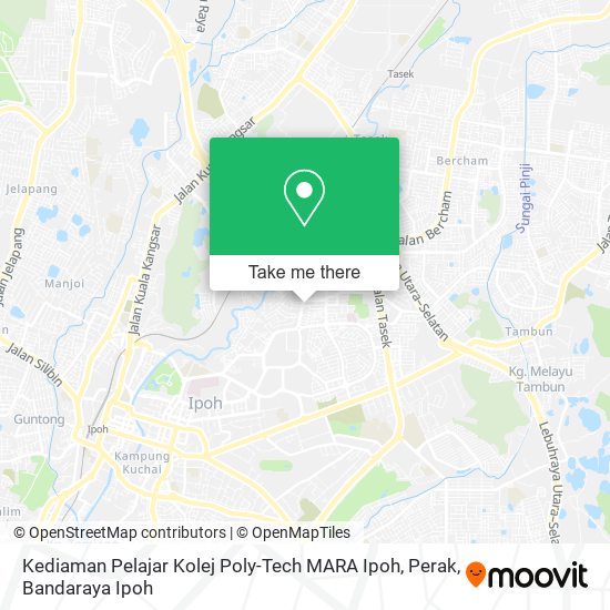 Peta Kediaman Pelajar Kolej Poly-Tech MARA Ipoh, Perak