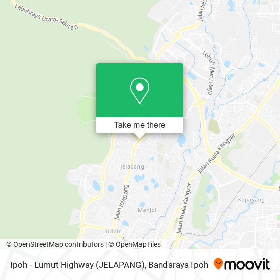 Ipoh - Lumut Highway (JELAPANG) map