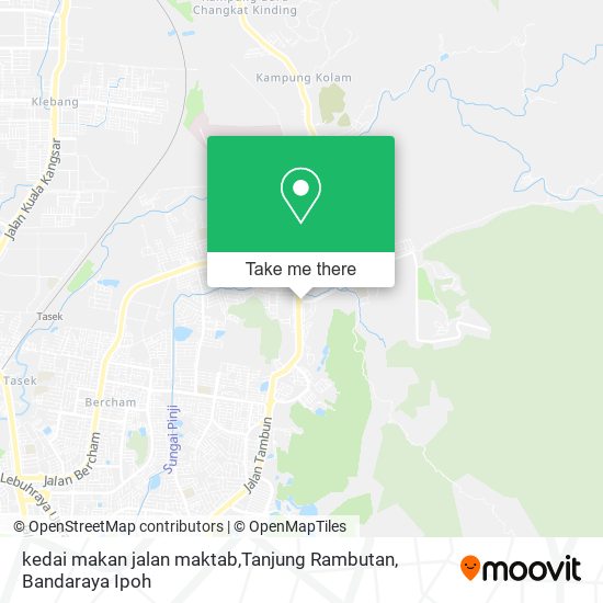 Peta kedai makan jalan maktab,Tanjung Rambutan