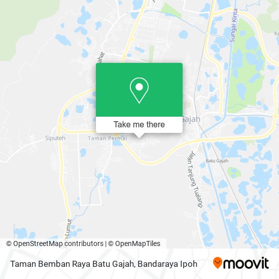 Peta Taman Bemban Raya Batu Gajah