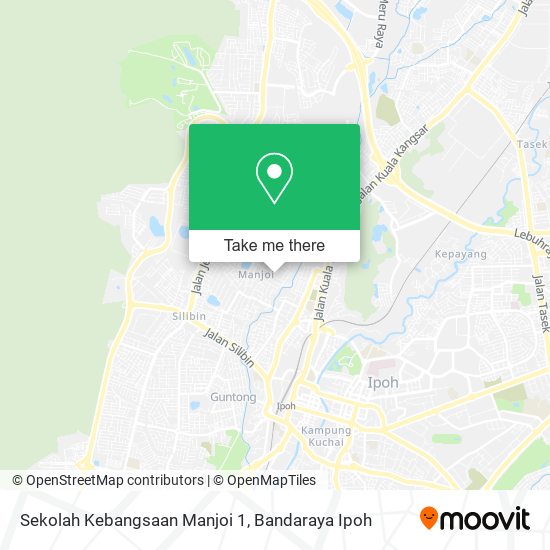 Peta Sekolah Kebangsaan Manjoi 1