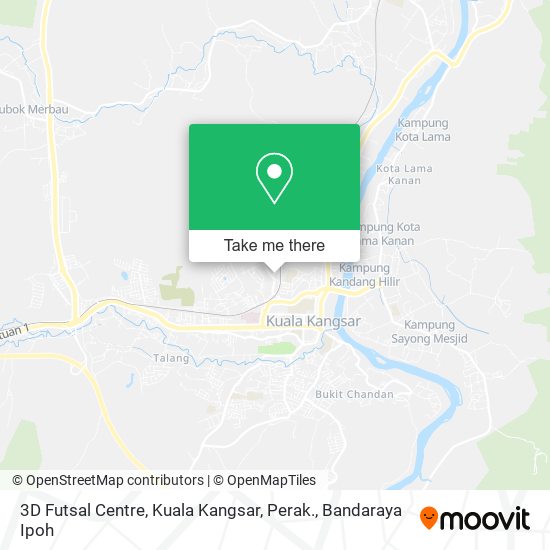 Peta 3D Futsal Centre, Kuala Kangsar, Perak.
