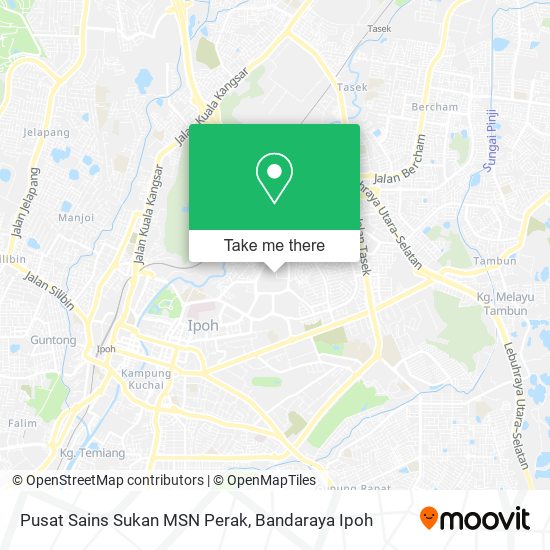 Pusat Sains Sukan MSN Perak map