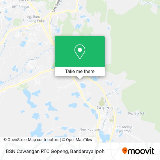 BSN Cawangan RTC Gopeng map