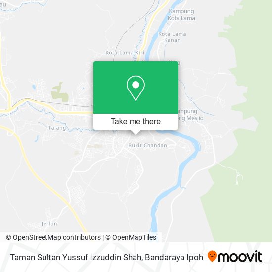 Peta Taman Sultan Yussuf Izzuddin Shah