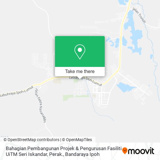 Bahagian Pembangunan Projek & Pengurusan Fasiliti UiTM Seri Iskandar, Perak. map