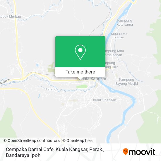 Cempaka Damai Cafe, Kuala Kangsar, Perak. map