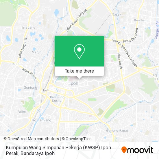 Peta Kumpulan Wang Simpanan Pekerja (KWSP) Ipoh Perak