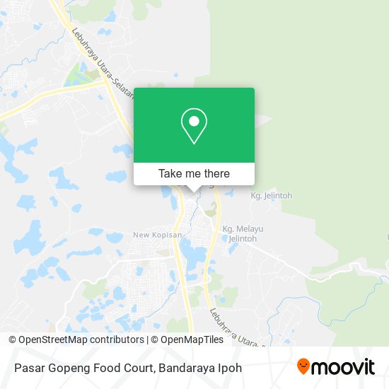 Pasar Gopeng Food Court map