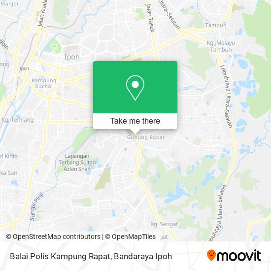 Balai Polis Kampung Rapat map