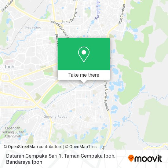 Peta Dataran Cempaka Sari 1, Taman Cempaka Ipoh