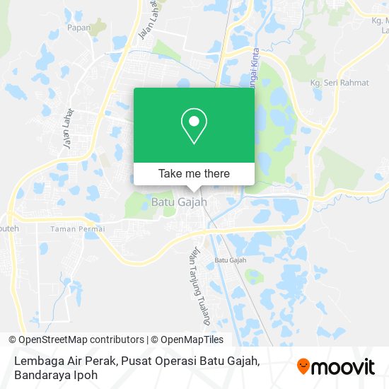 Lembaga Air Perak, Pusat Operasi Batu Gajah map