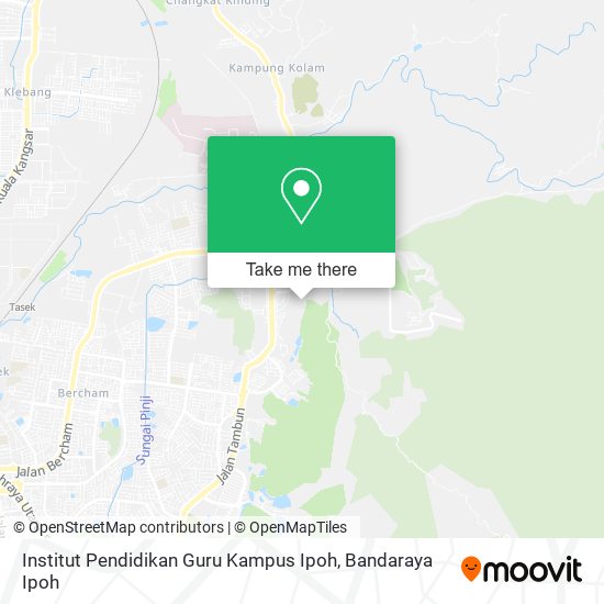 Institut Pendidikan Guru Kampus Ipoh map