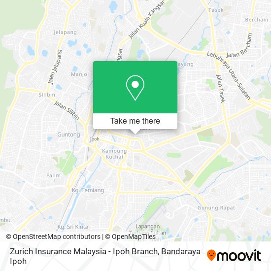 Zurich Insurance Malaysia - Ipoh Branch map