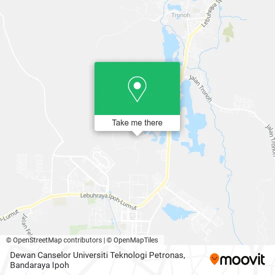 Dewan Canselor Universiti Teknologi Petronas map