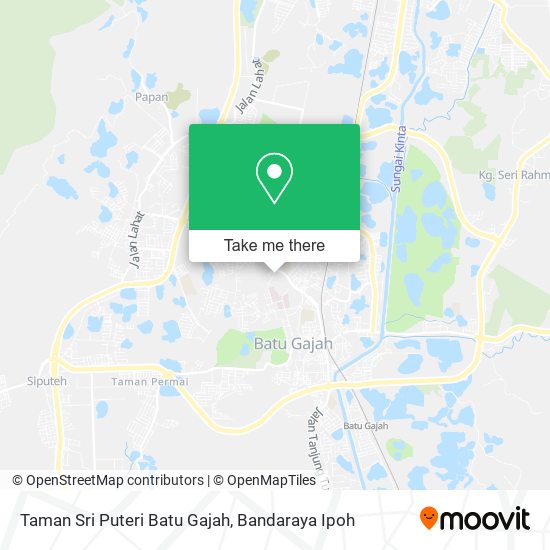 Peta Taman Sri Puteri Batu Gajah