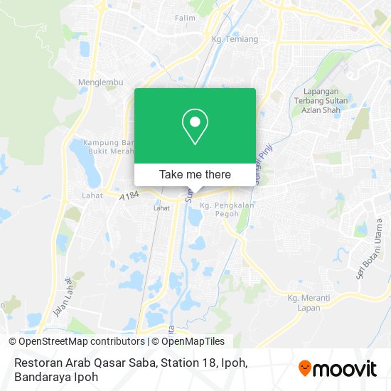Restoran Arab Qasar Saba, Station 18, Ipoh map