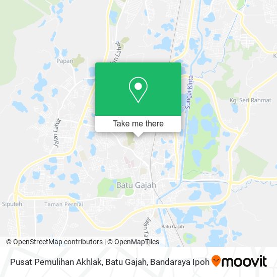Peta Pusat Pemulihan Akhlak, Batu Gajah