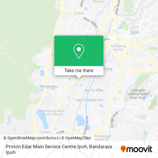 Proton Edar Main Service Centre Ipoh map