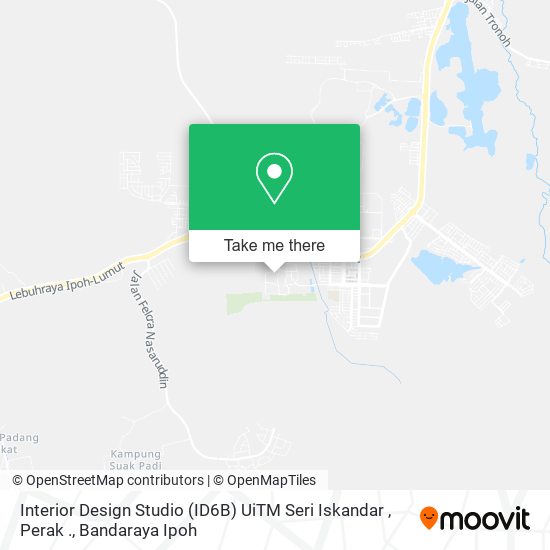 Interior Design Studio (ID6B) UiTM Seri Iskandar , Perak . map