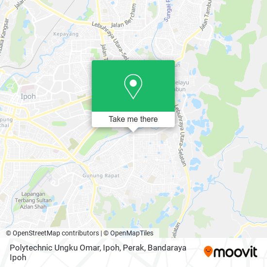 Peta Polytechnic Ungku Omar, Ipoh, Perak