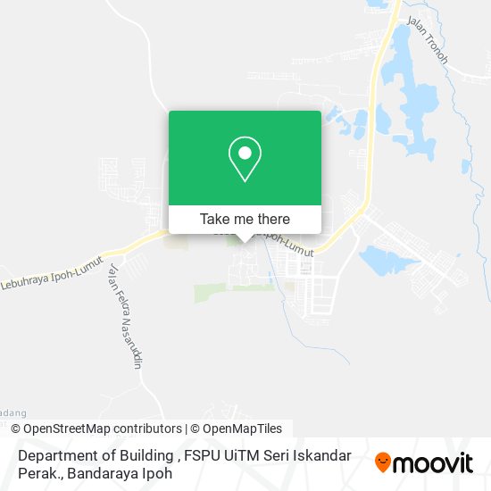Department of Building , FSPU UiTM Seri Iskandar Perak. map