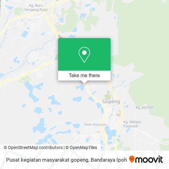 Pusat kegiatan masyarakat gopeng map