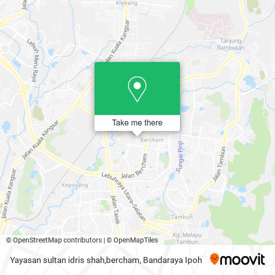 Peta Yayasan sultan idris shah,bercham