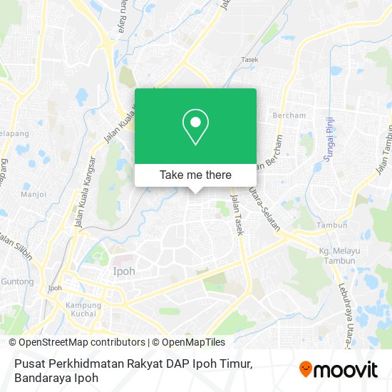 Pusat Perkhidmatan Rakyat DAP Ipoh Timur map