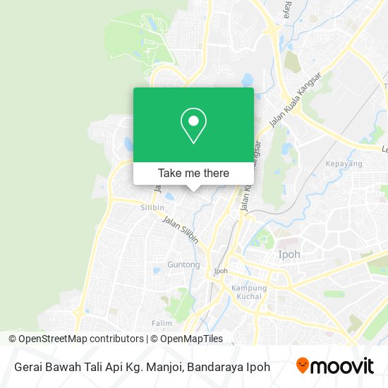 Peta Gerai Bawah Tali Api Kg. Manjoi
