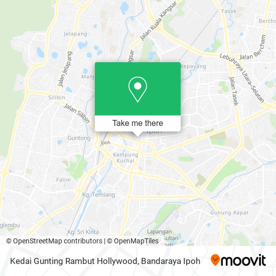 Peta Kedai Gunting Rambut Hollywood