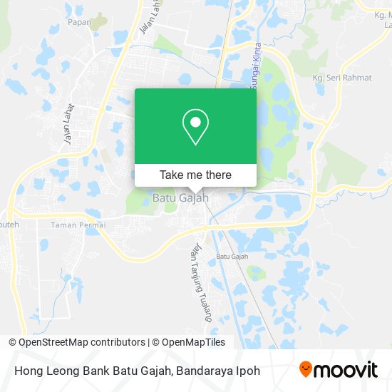 Hong Leong Bank Batu Gajah map