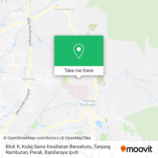 Blok K, Kolej Sains Kesihatan Bersekutu, Tanjung Rambutan, Perak map