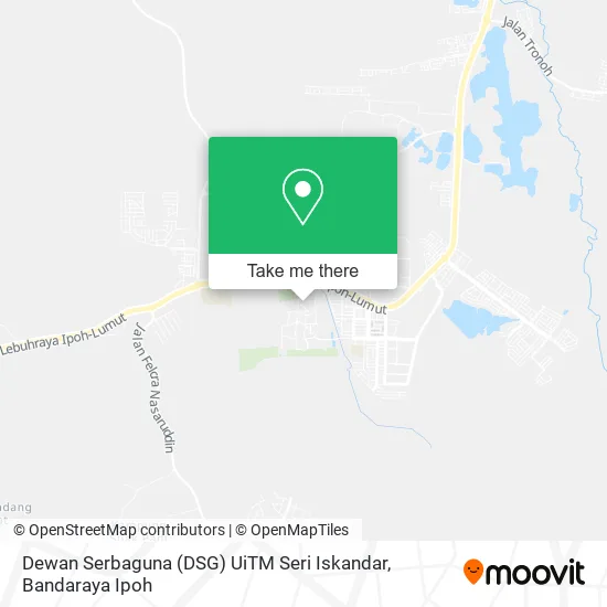 Dewan Serbaguna (DSG) UiTM Seri Iskandar map