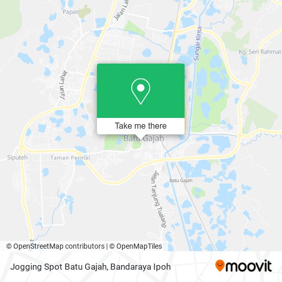 Jogging Spot Batu Gajah map