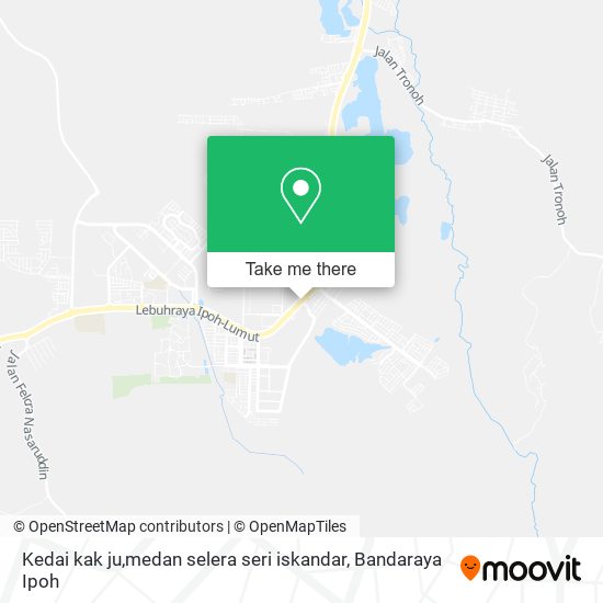 Peta Kedai kak ju,medan selera seri iskandar