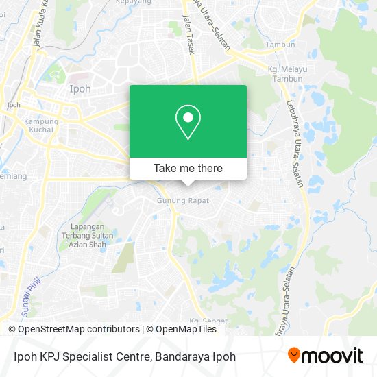 Peta Ipoh KPJ Specialist Centre