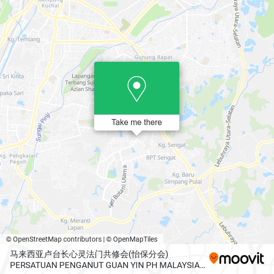 马来西亚卢台长心灵法门共修会(怡保分会) PERSATUAN PENGANUT GUAN YIN PH MALAYSIA (CAWANGAN IPOH) map