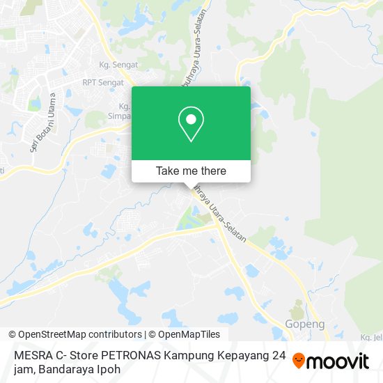 Peta MESRA C- Store PETRONAS Kampung Kepayang 24 jam