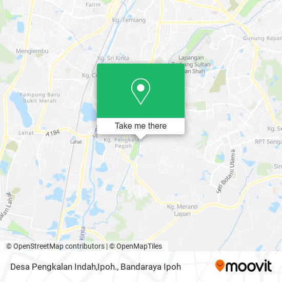 Desa Pengkalan Indah,Ipoh. map